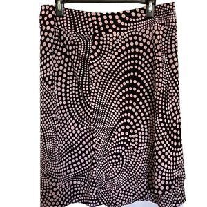 Anne Klein Black & Pink Skirt, Size 10